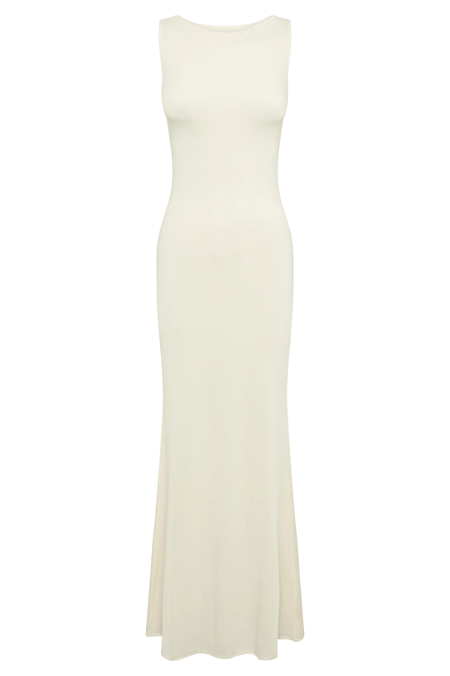 Tarna Sleeveless Slinky Maxi Dress - Bone